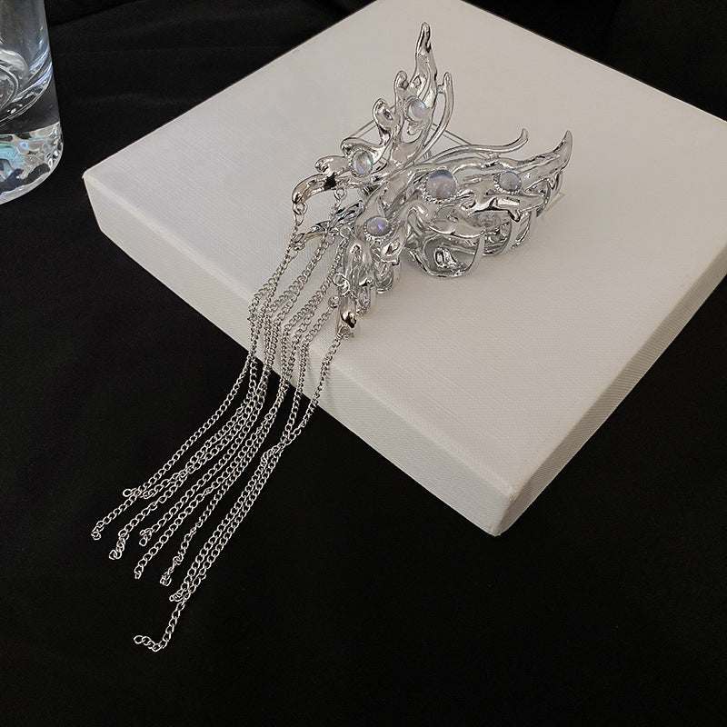 Butterfly Tassel Hair Shark Clip