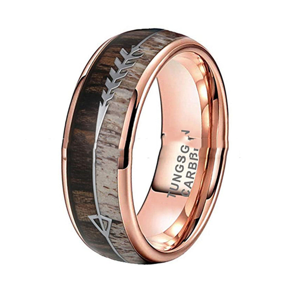 Tungsten Rose Gold Ring