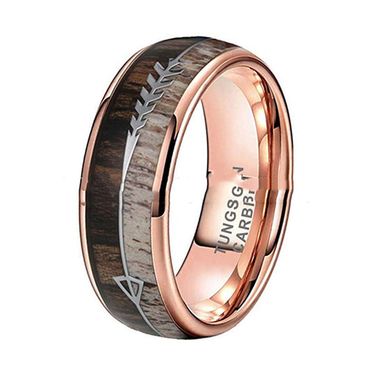 Tungsten Rose Gold Ring