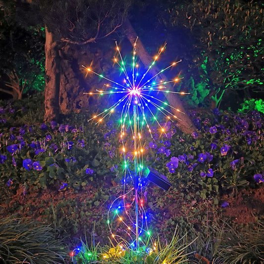 Solar Powered Firework Lights for Landscaping - Waterproof