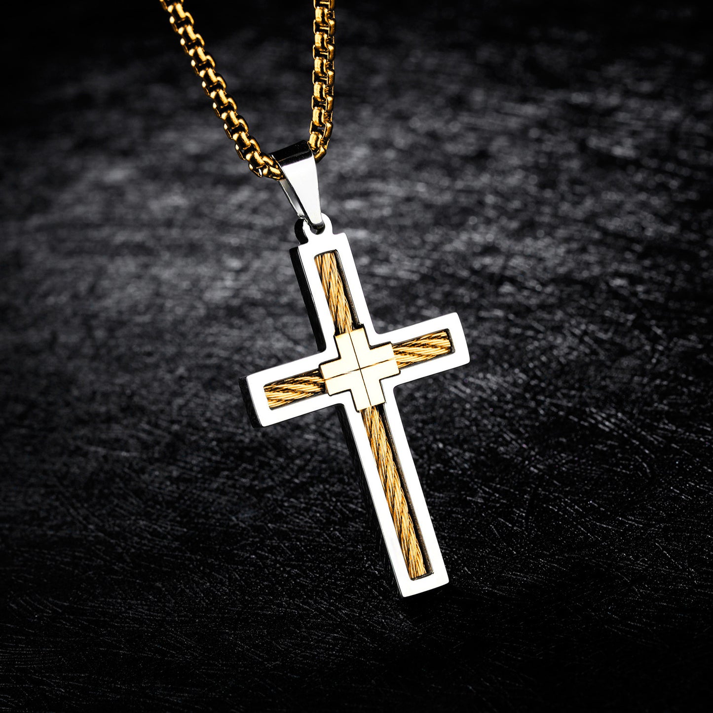 Stainless Steel Cross Necklace