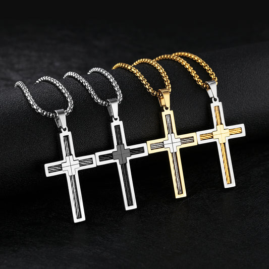 Stainless Steel Cross Necklace