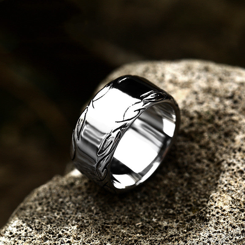 "Linked In" - Celtic Style Stainless Steel Ring