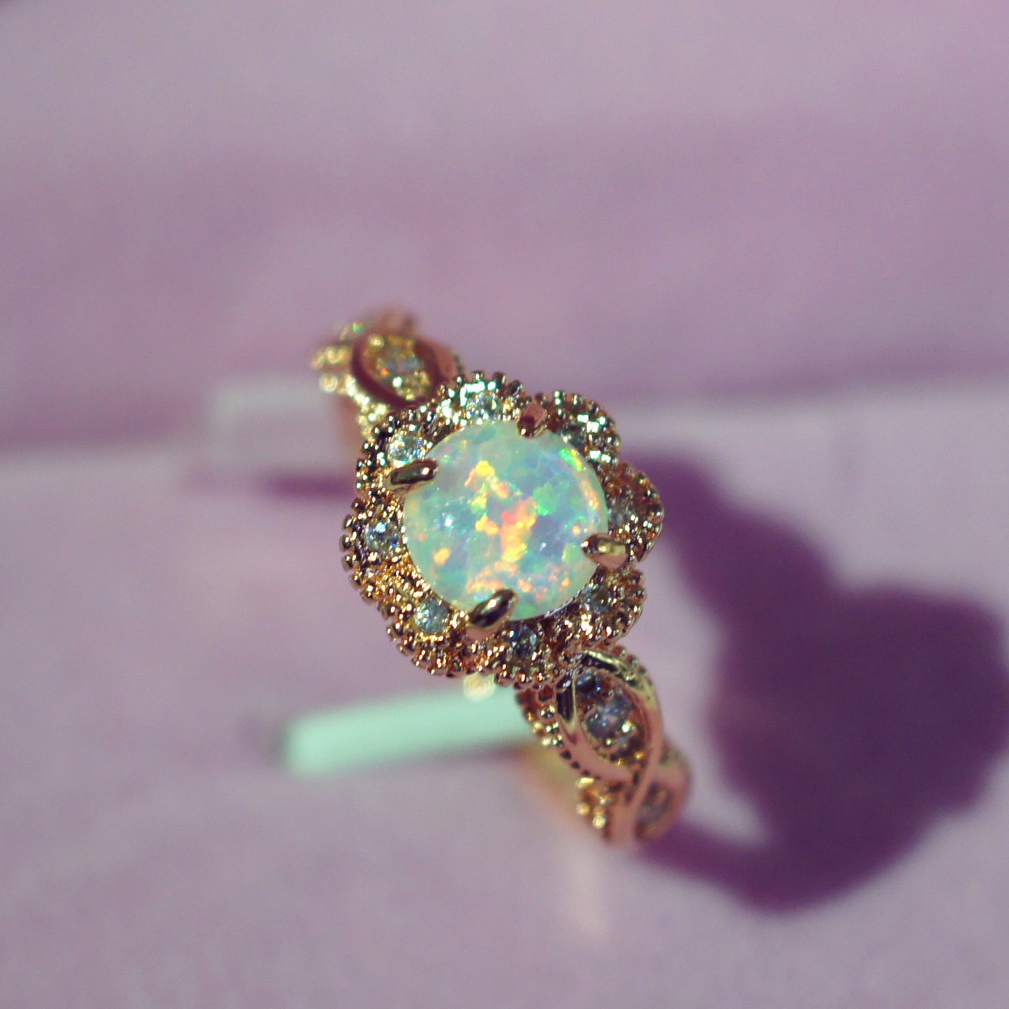 Vintage Gold Opal Ring