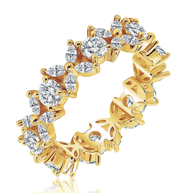 "Starry Gaze" - Zircon Diamond Ring