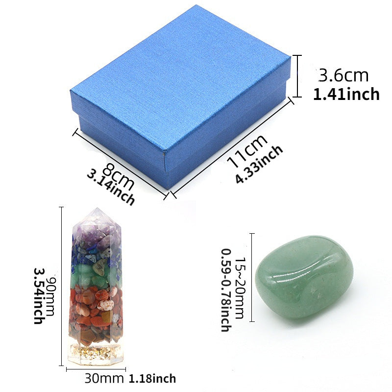 Resin Crystal Stone Gift Set