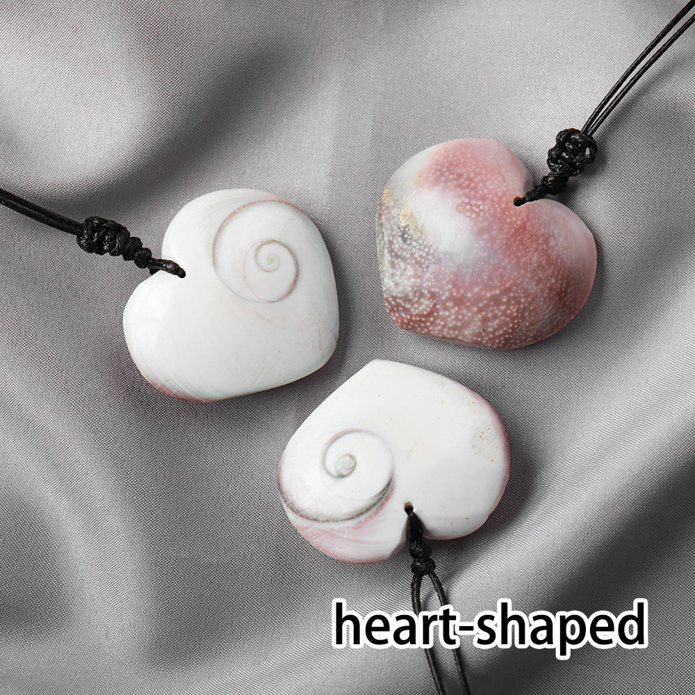 Natural Crystal Stone Pendant Necklace