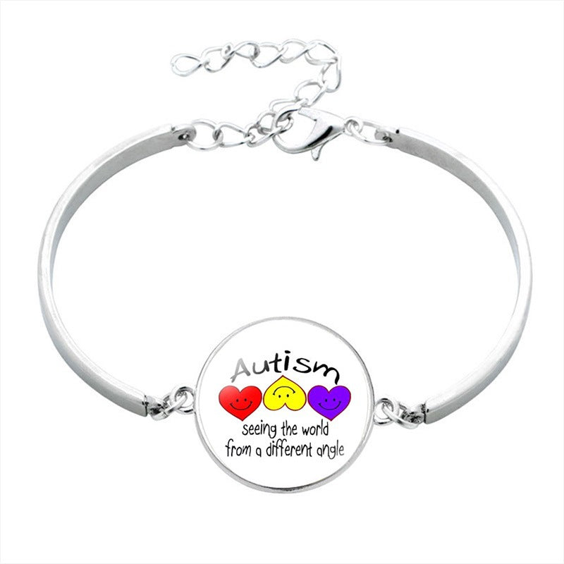Autism Puzzle Time Gem Bracelets