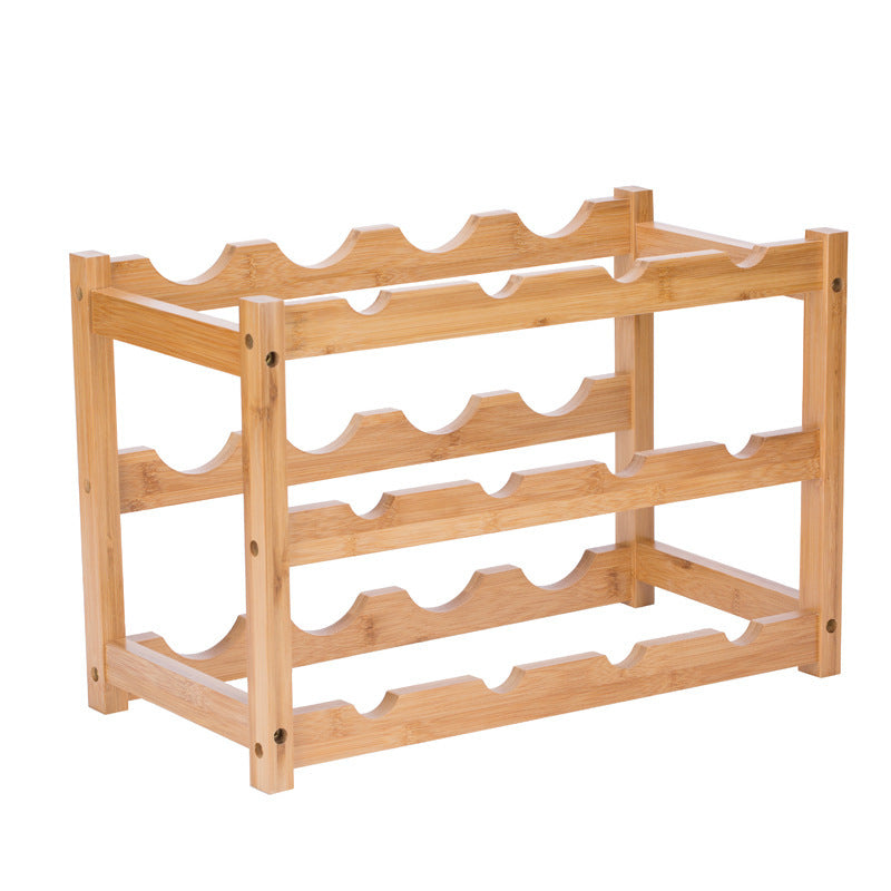 Bamboo Wine Bottle Rack