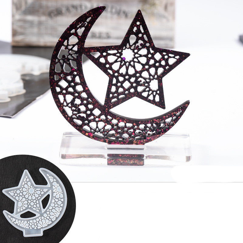 DIY Crystal Epoxy Moon Mold