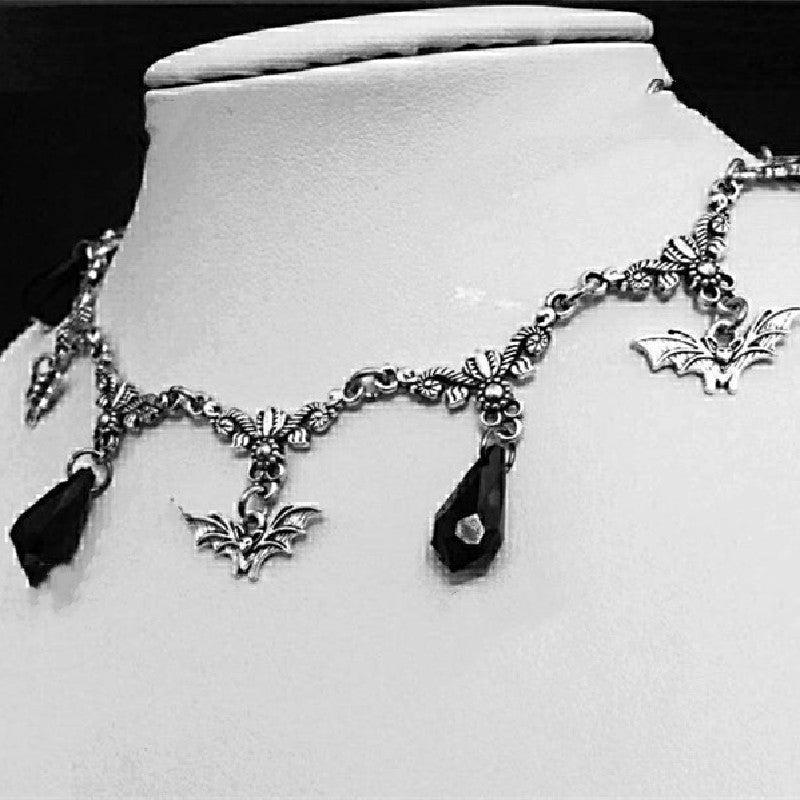 Gothic Bat Punk Necklace for Women and Men