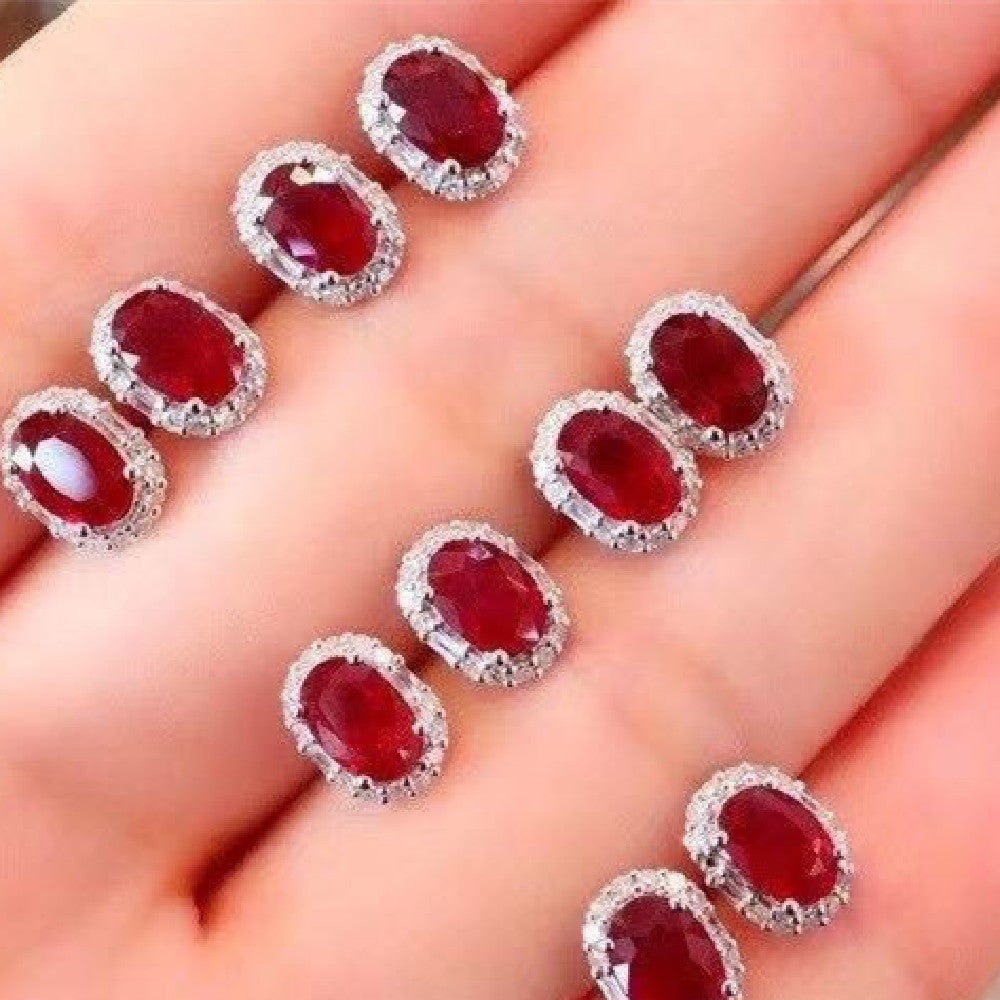 "Loved by Ruby" - Ruby Stud Earrings