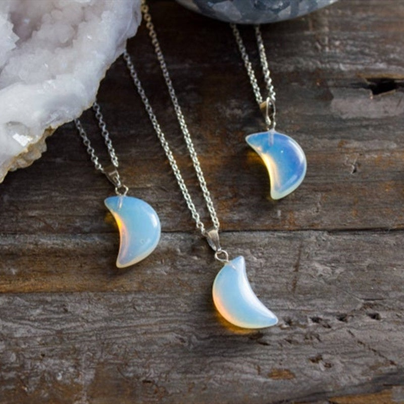 Natural Moonstone Pendant Necklace