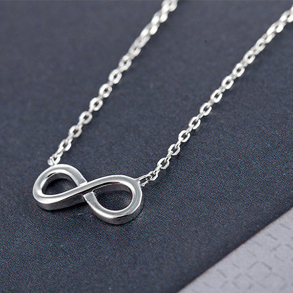 Sterling Silver Infinity Necklace, Earrings, Bracelet, and Ring