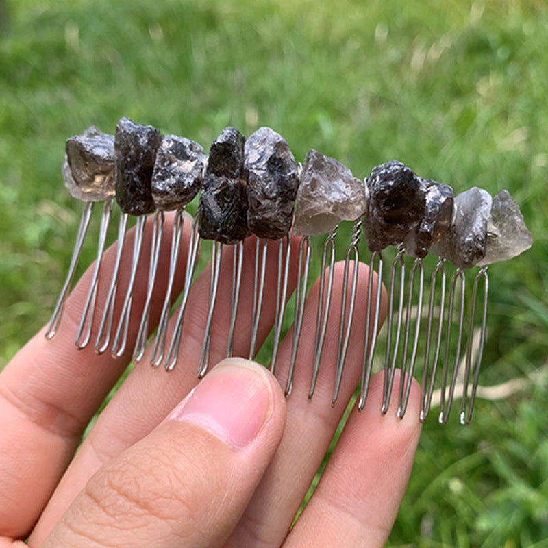 Natural Crystal Haircomb