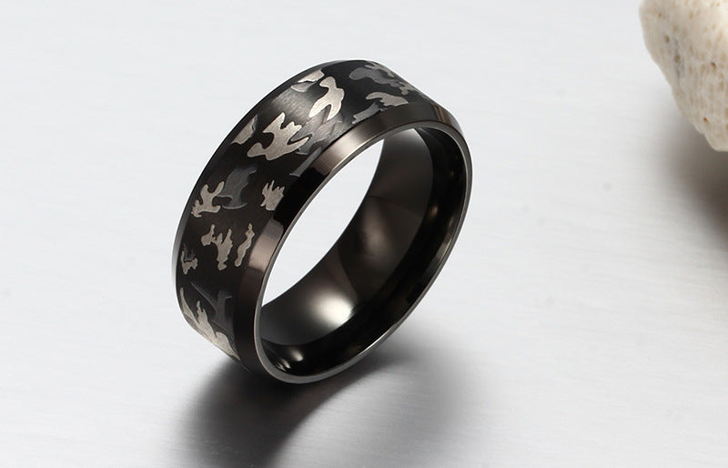Sanskrit Stainless Steel Ring