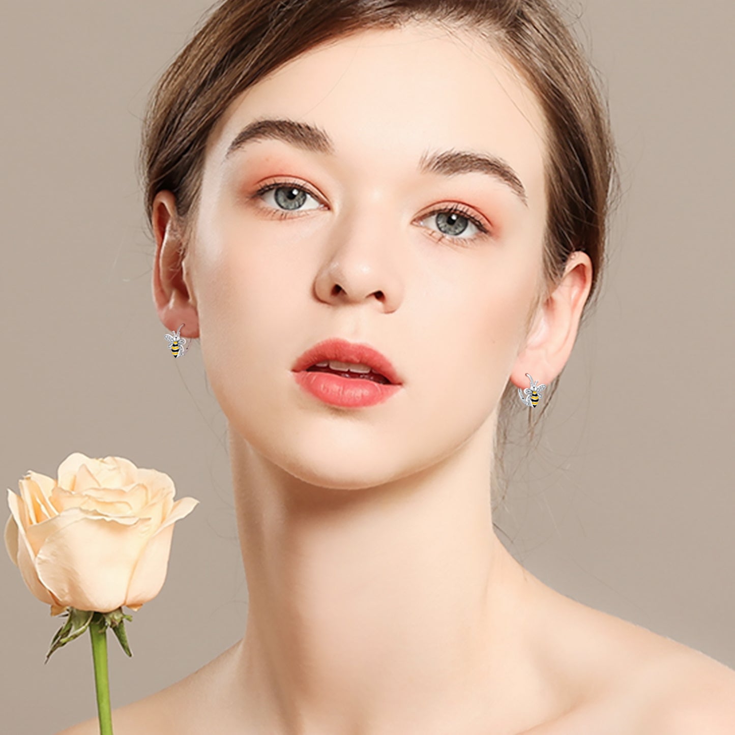 "Beehave" - Sterling Silver Bee Earrings