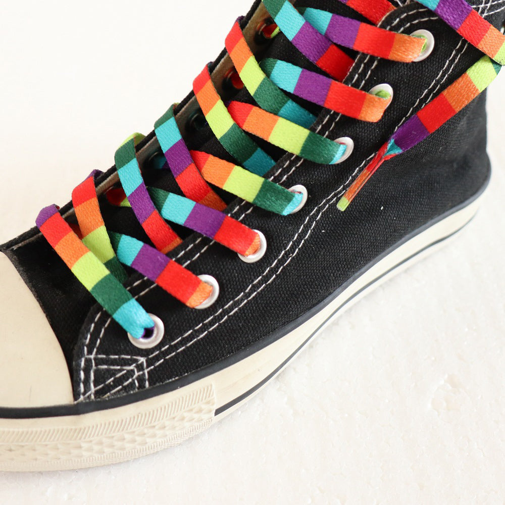 Rainbow Oblate Unisex Shoelaces