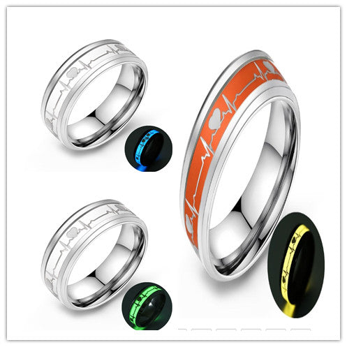 ECG Carbon Fiber Ring for Couples