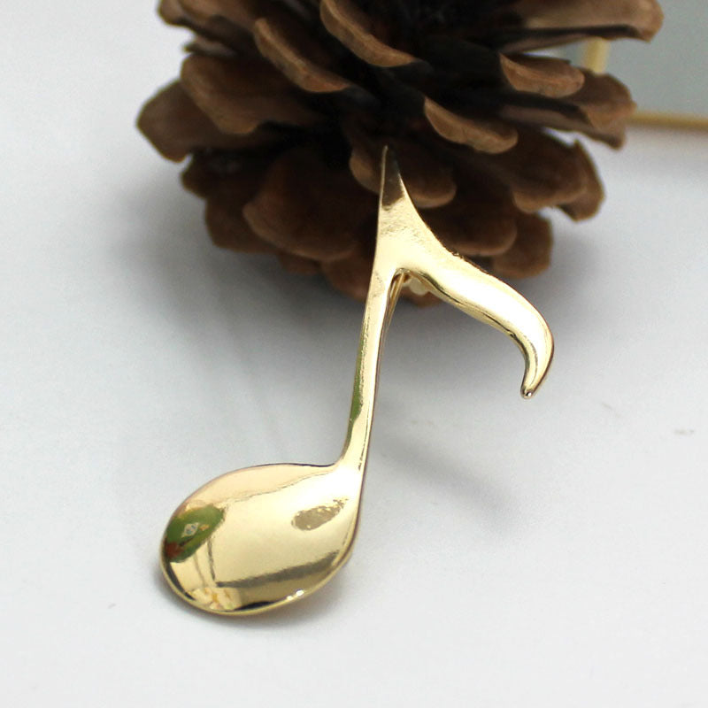 "Golden Sound" - Metal Brooch