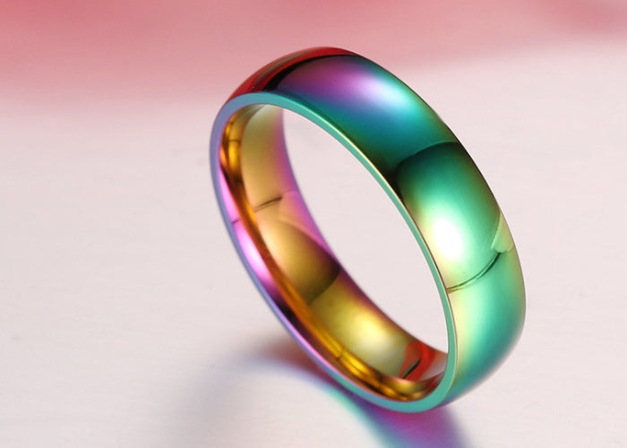 Rainbow Hematite Ring