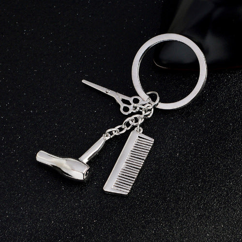 Alloy Hairdresser Keychain