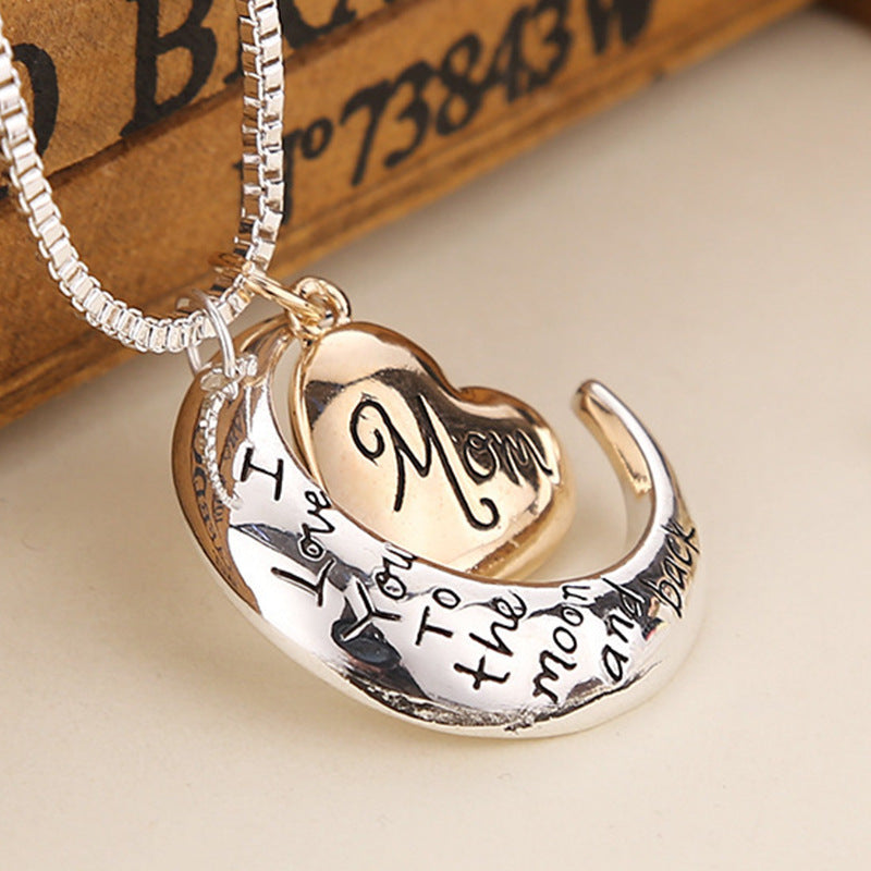"To the Moon" - Necklace for Mom