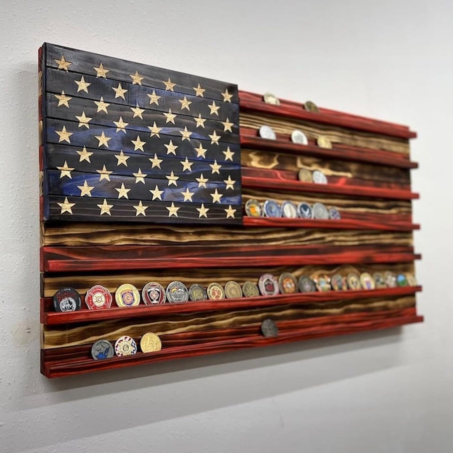Wooden American Flag Craftwork