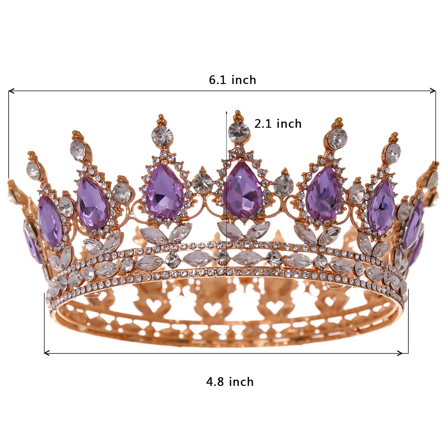 Alloy Color Crystal Bridal Crown