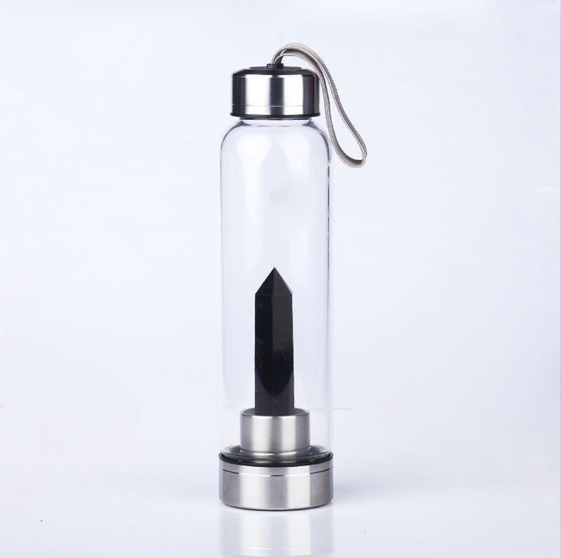 "Natural Crystal Pillar Energy" - Glass Tumbler