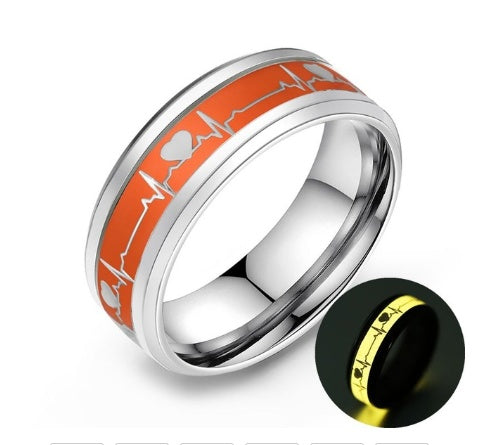 ECG Carbon Fiber Ring for Couples