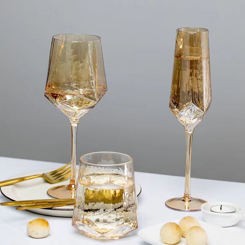 "Diamond Amber" -  Wine Glass Collection