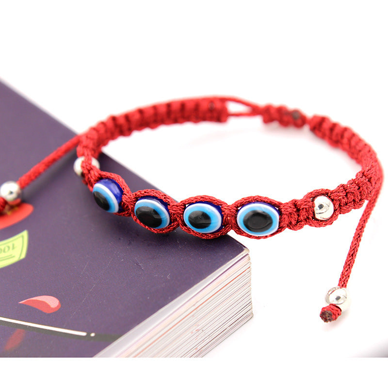 Evil Eye Protection Clavicle Chain Necklace and Bracelet