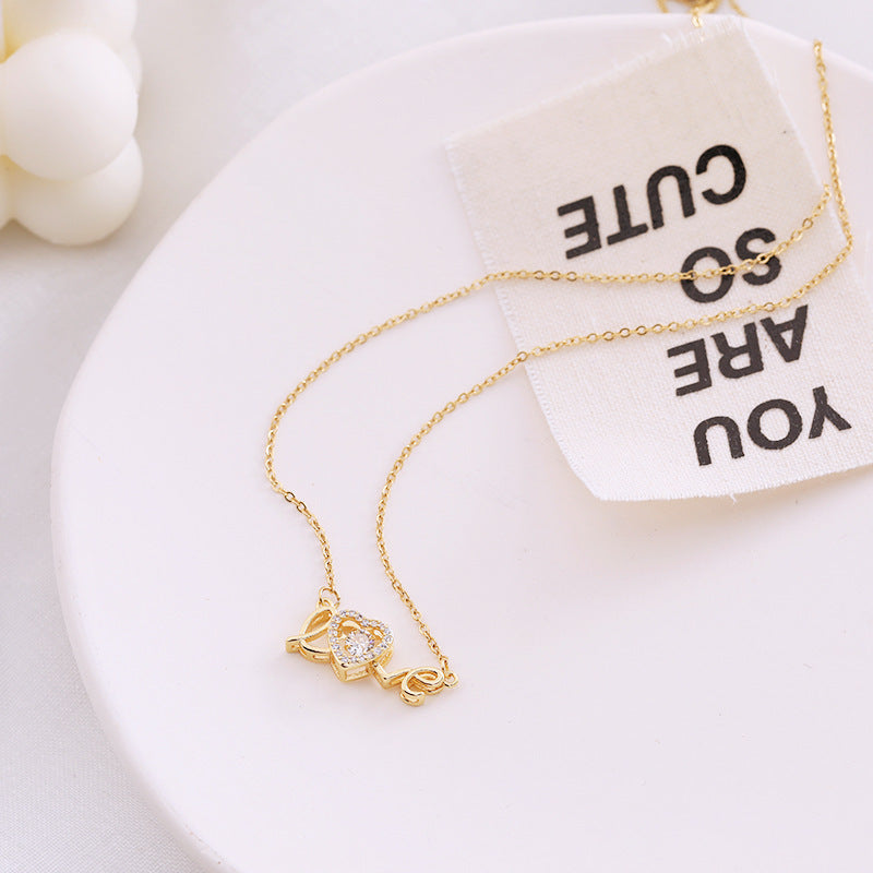 "Love is Gold" - Titanium Steel Necklace