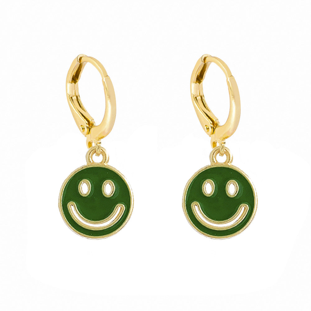 Hollow Smiley Face Earrings