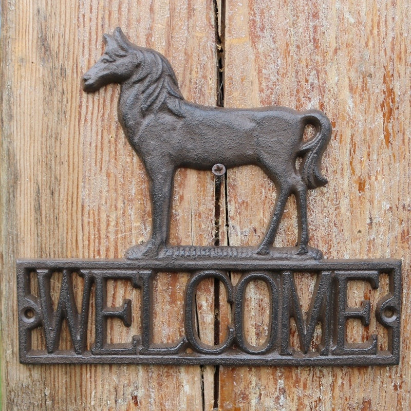 "Welcome" - Retro Door Plates