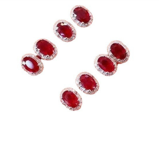 "Loved by Ruby" - Ruby Stud Earrings