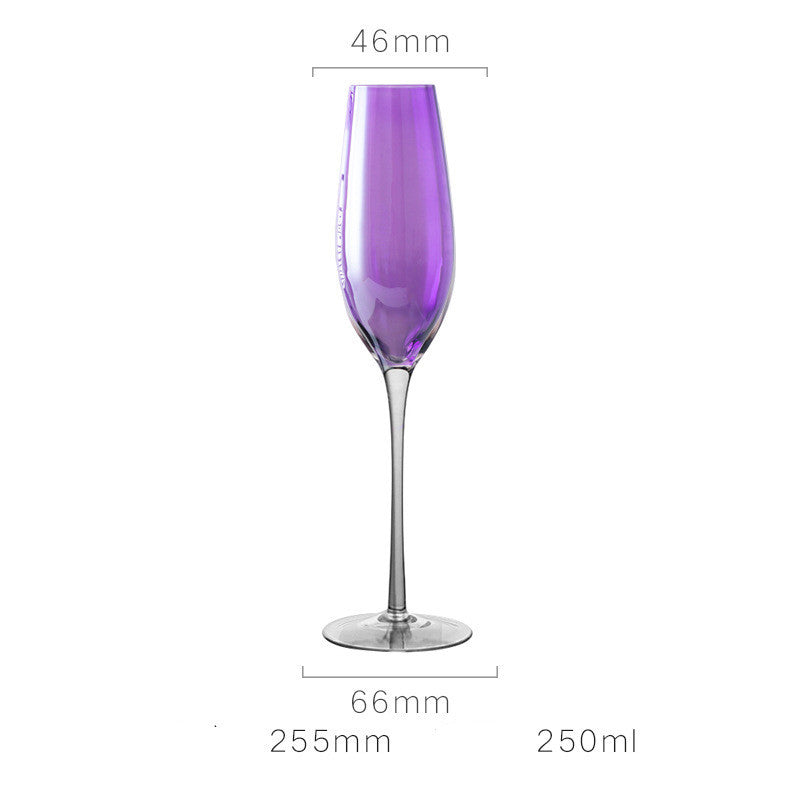 "Nordic Style Wine Glass" - New Purple Crystal Glass Goblet