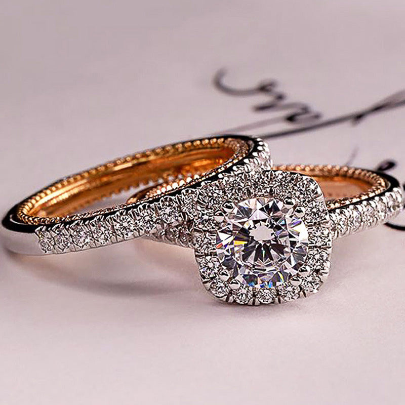 "Glamorous Love" -  Zircon Simulated Diamond Ring