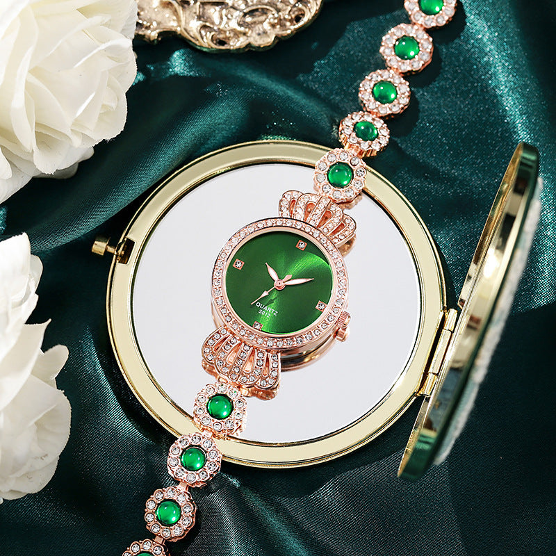 "Green Queen" -  Women's Quartz Bracelet Watch