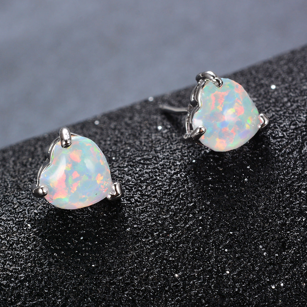 "Glowing Frost" - Stud Earrings
