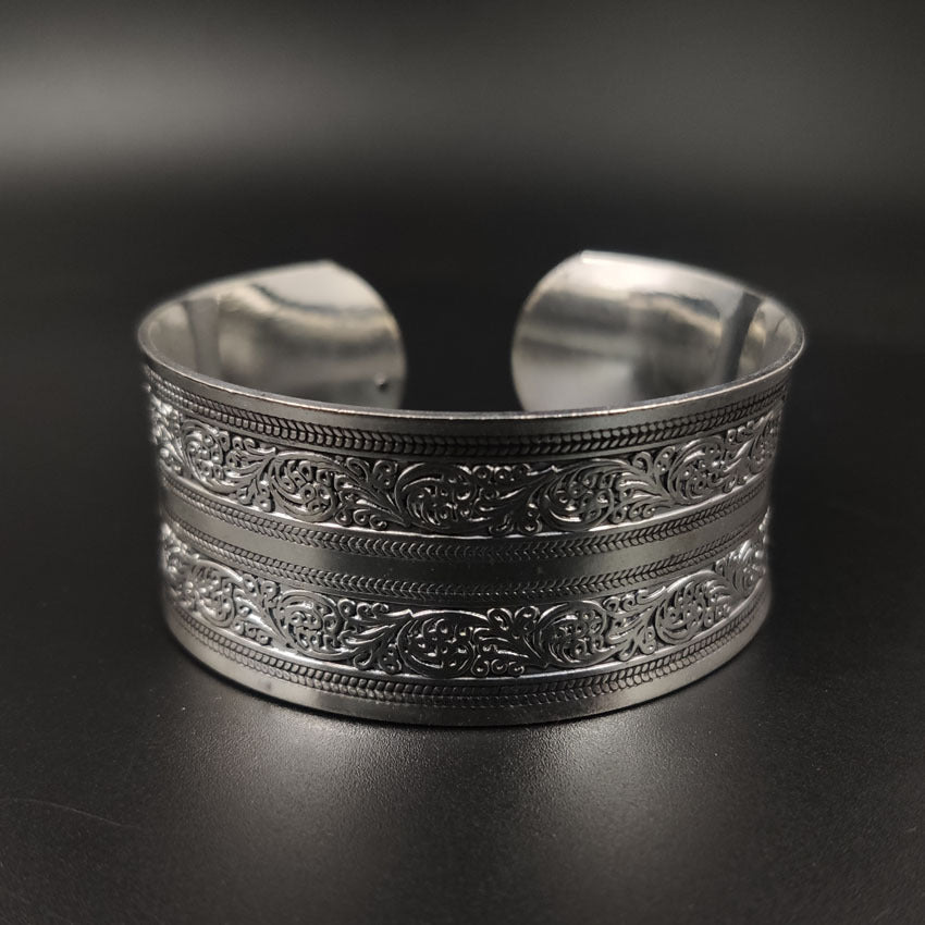 Silver Vintage Tibetan Bohemian Carved Rings