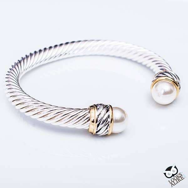 "Yes, Pearl" - Cable Bangle