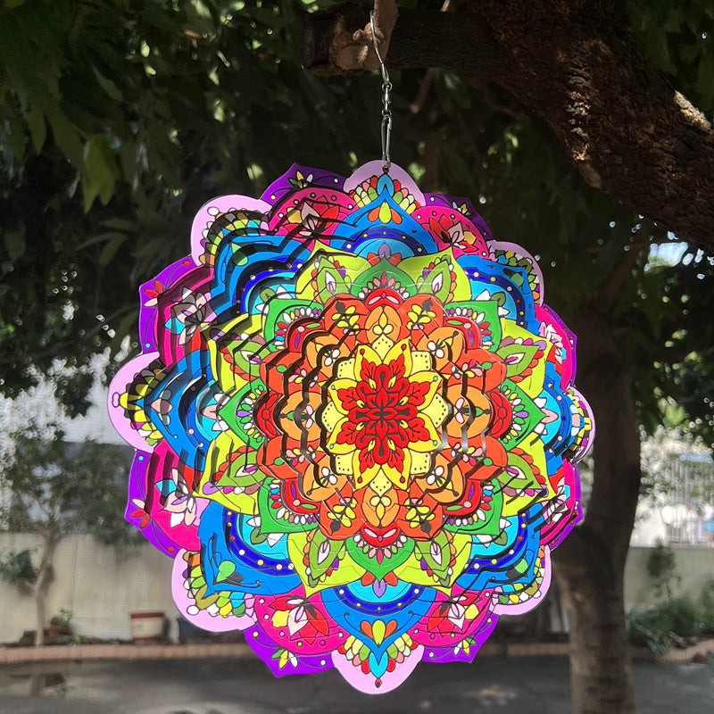 Handmade Multicolor Mandala Suncatcher for Garden