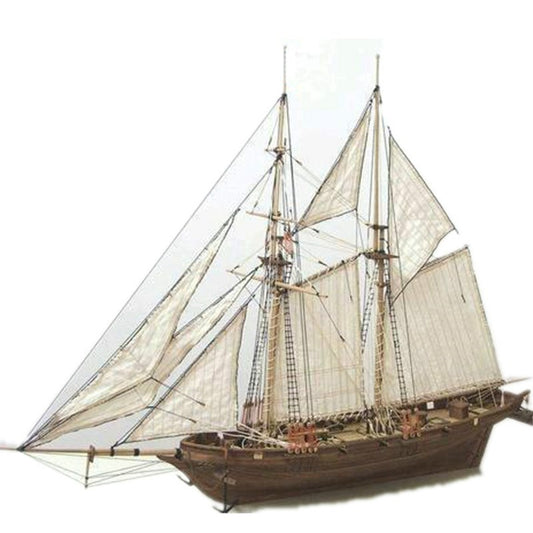 DIY Wooden Assembled Sailboat Model
