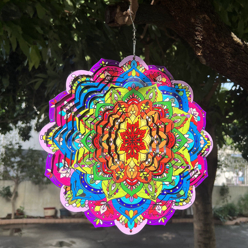 Handmade Multicolor Mandala Suncatcher for Garden