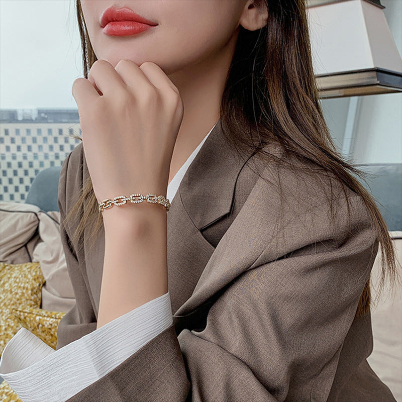 "It's My Business" -  Electroplated Zircon Bracelet