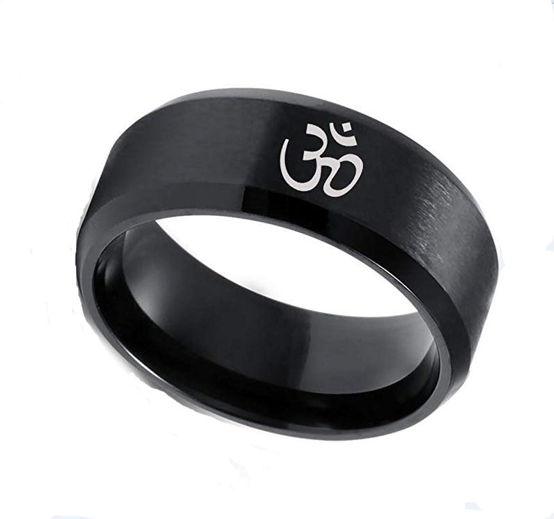 Sanskrit Stainless Steel Ring