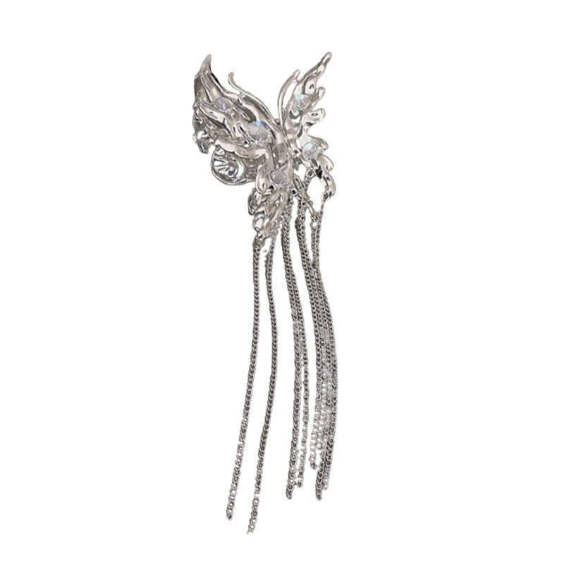 Butterfly Tassel Hair Shark Clip