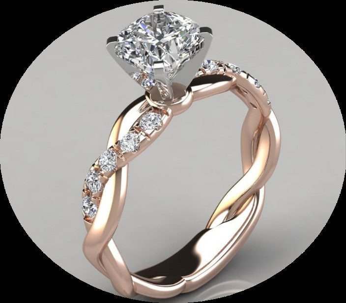"The Elegant Life" -  Sterling Silver Diamond Ring